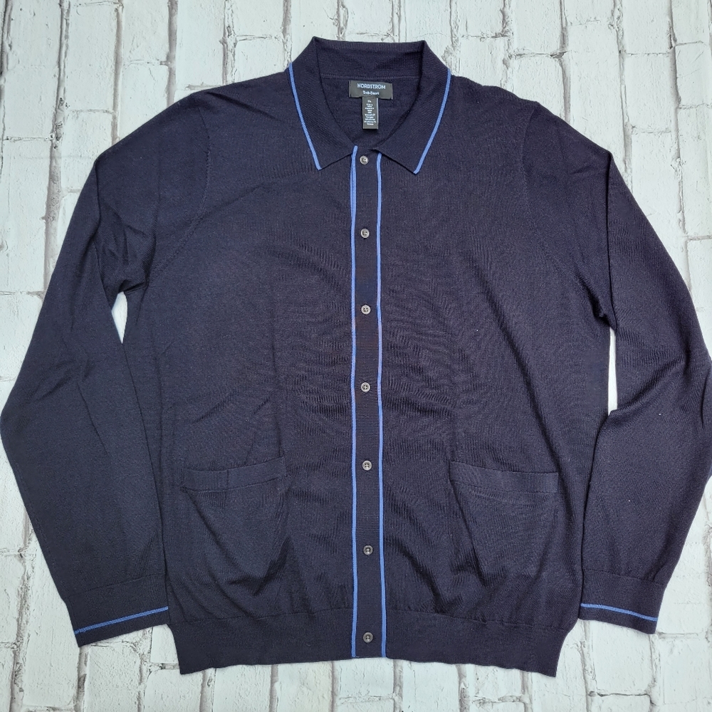 Nordstrom Tech-Smart Button Front Shirt with ThermoLite